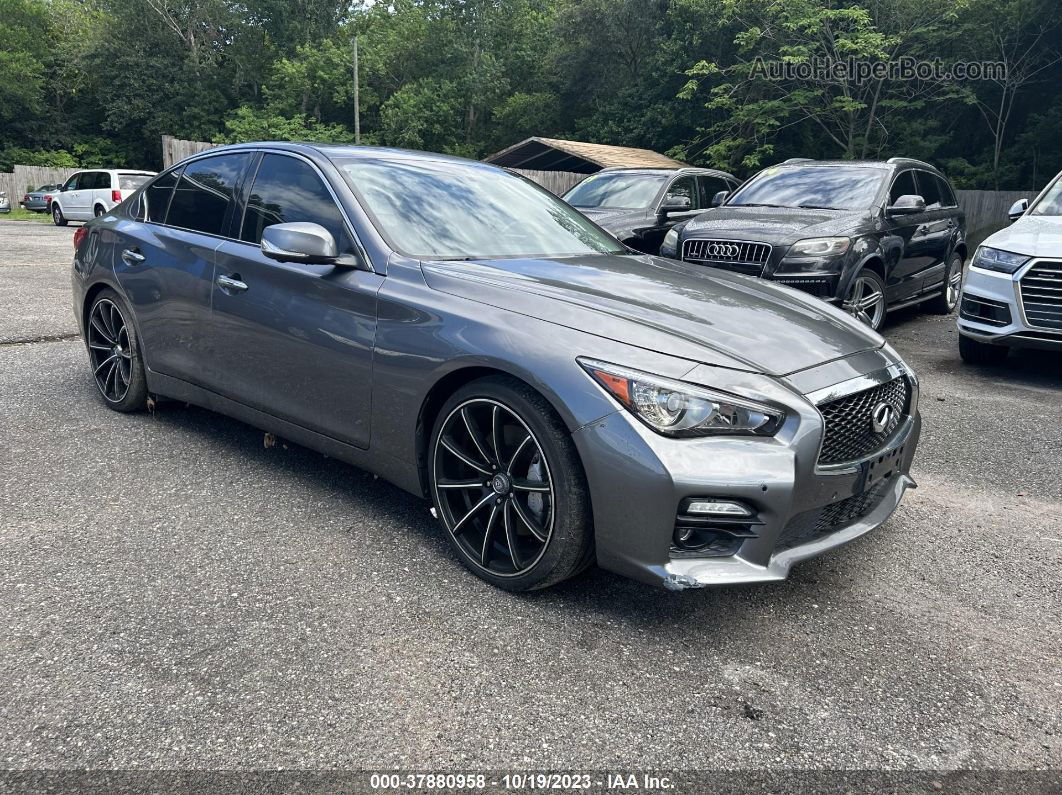 2014 Infiniti Q50   Серый vin: JN1AV7AP4EM690056