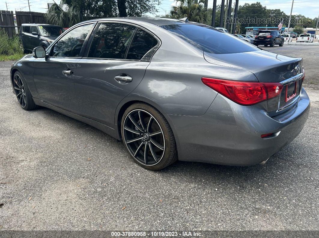 2014 Infiniti Q50   Gray vin: JN1AV7AP4EM690056