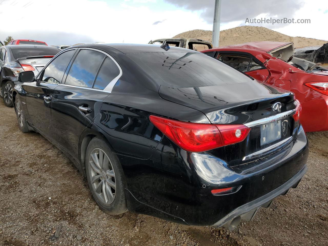 2014 Infiniti Q50 Hybrid Premium Black vin: JN1AV7AP4EM691692