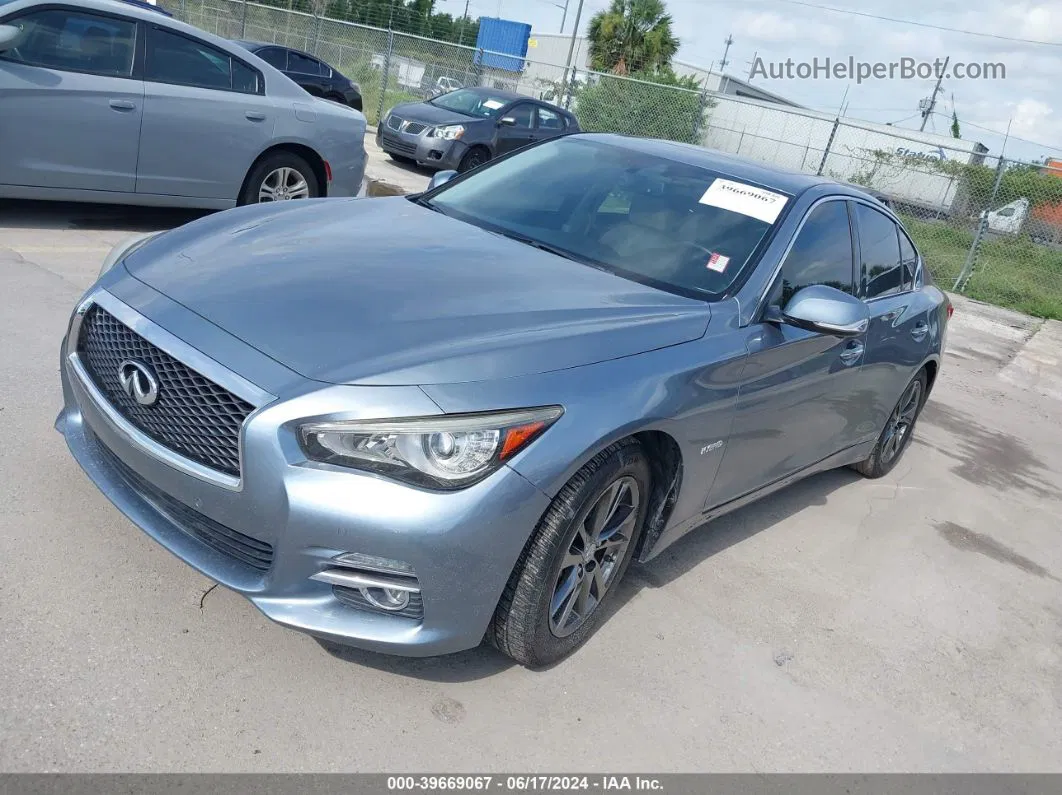 2015 Infiniti Q50 Hybrid Premium Blue vin: JN1AV7AP5FM790300