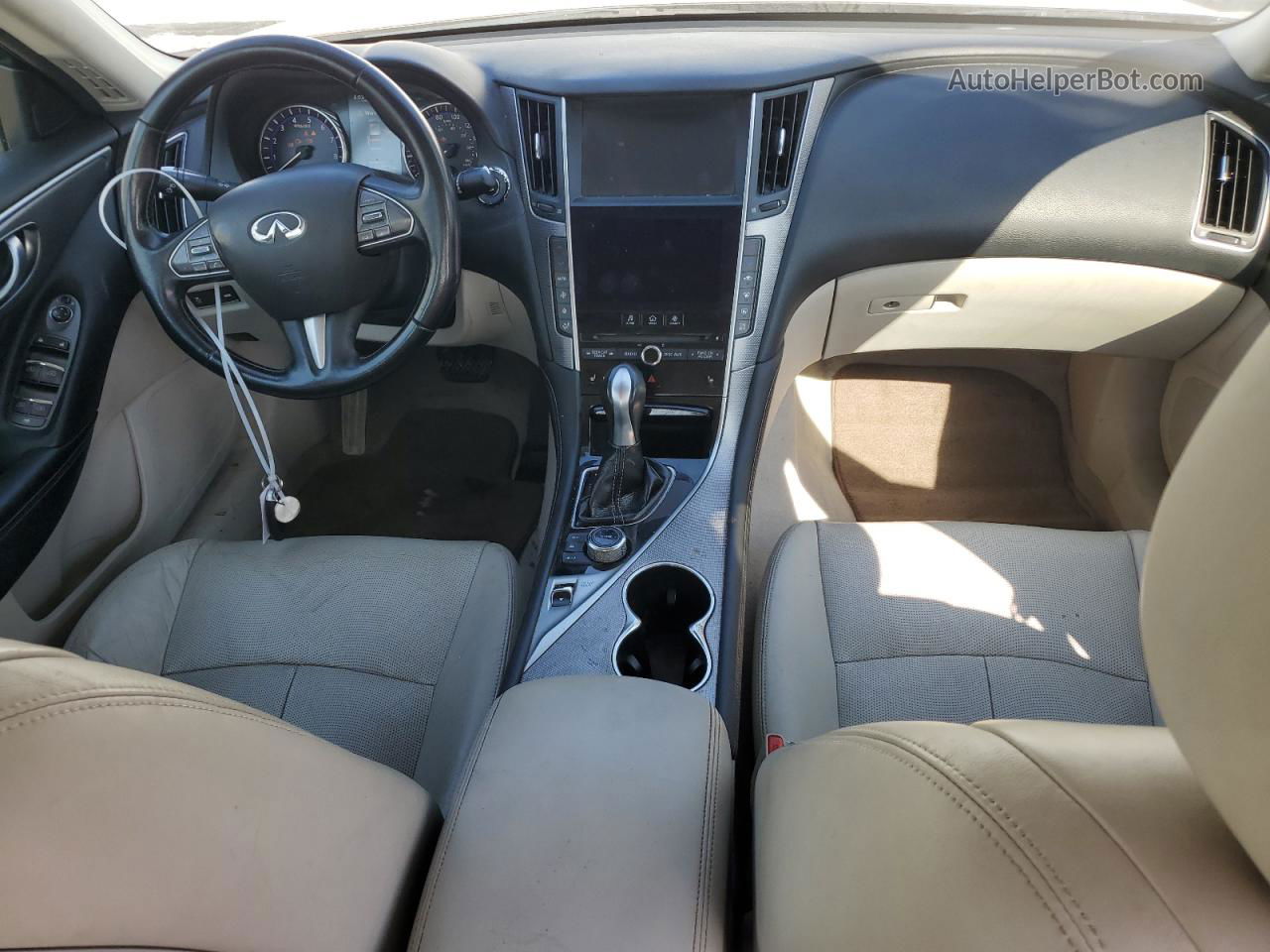 2014 Infiniti Q50 Hybrid Premium Коричневый vin: JN1AV7AP9EM691381