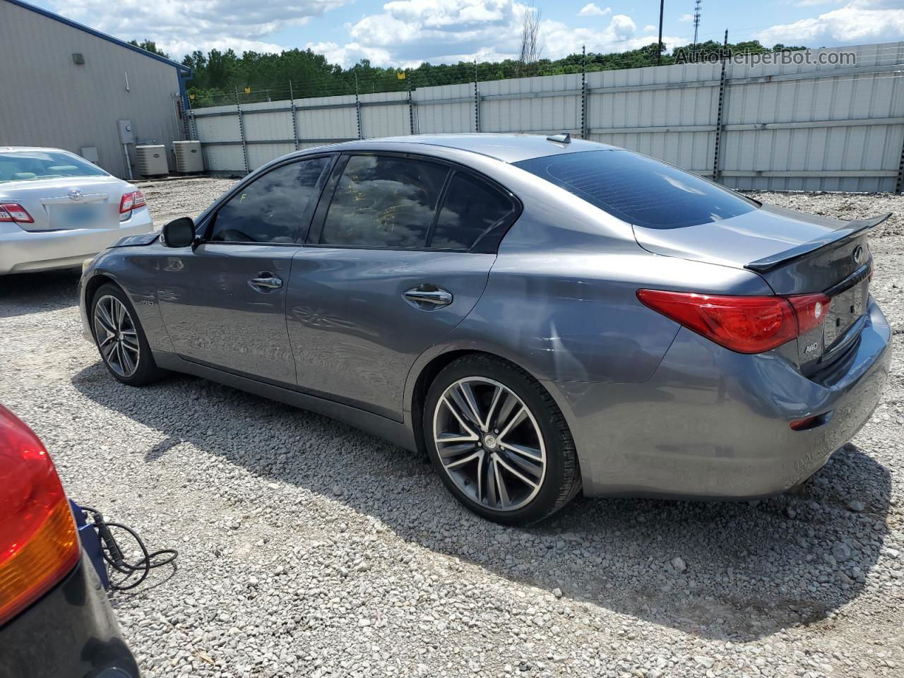 2014 Infiniti Q50 Hybrid Premium Gray vin: JN1AV7AR1EM700253