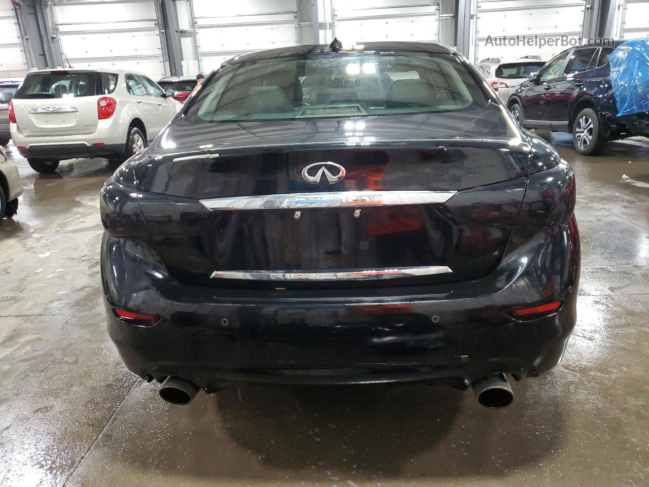 2014 Infiniti Q50 Hybrid Premium Черный vin: JN1AV7AR1EM701080