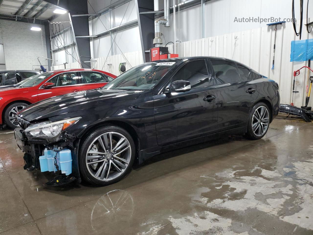 2014 Infiniti Q50 Hybrid Premium Black vin: JN1AV7AR1EM701080