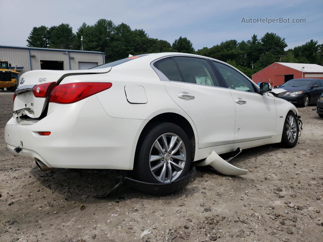 2014 Infiniti Q50 Hybrid Premium White vin: JN1AV7AR3EM701212