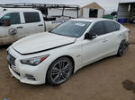 2016 Infiniti Q50 Hybrid White vin: JN1AV7AR3GM530139