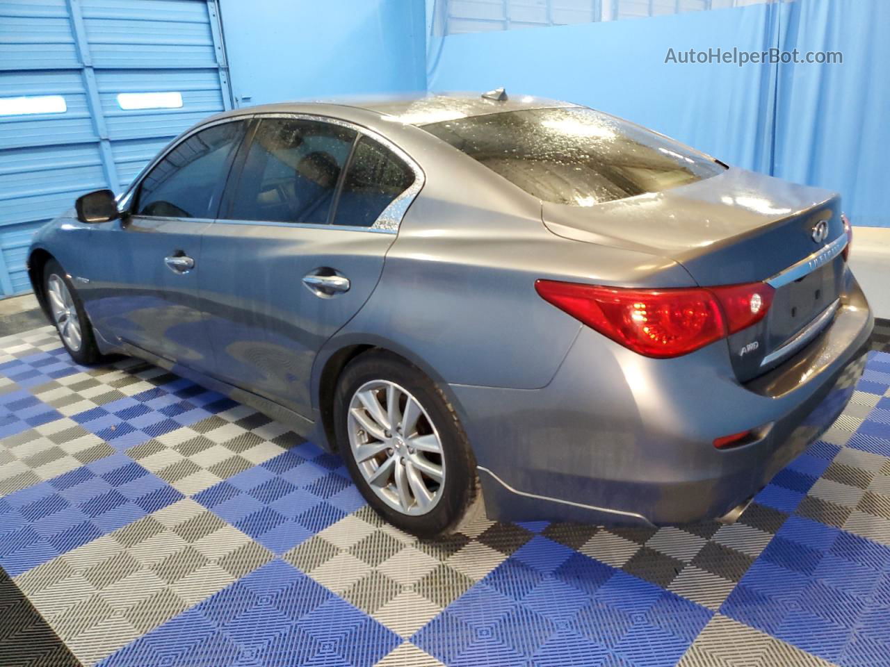 2014 Infiniti Q50 Hybrid Premium Gray vin: JN1AV7AR7EM700953