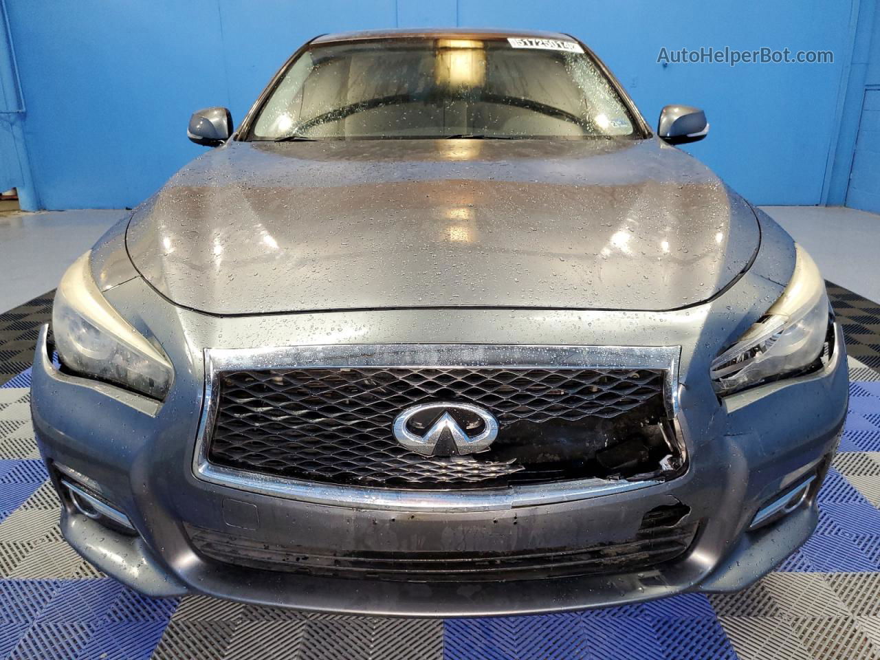 2014 Infiniti Q50 Hybrid Premium Gray vin: JN1AV7AR7EM700953