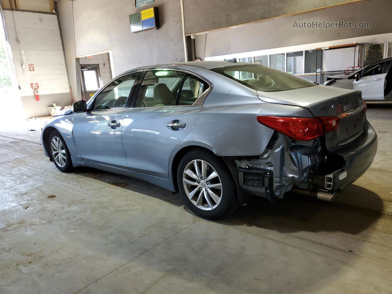 2014 Infiniti Q50 Hybrid Premium Серый vin: JN1AV7AR7EM702427