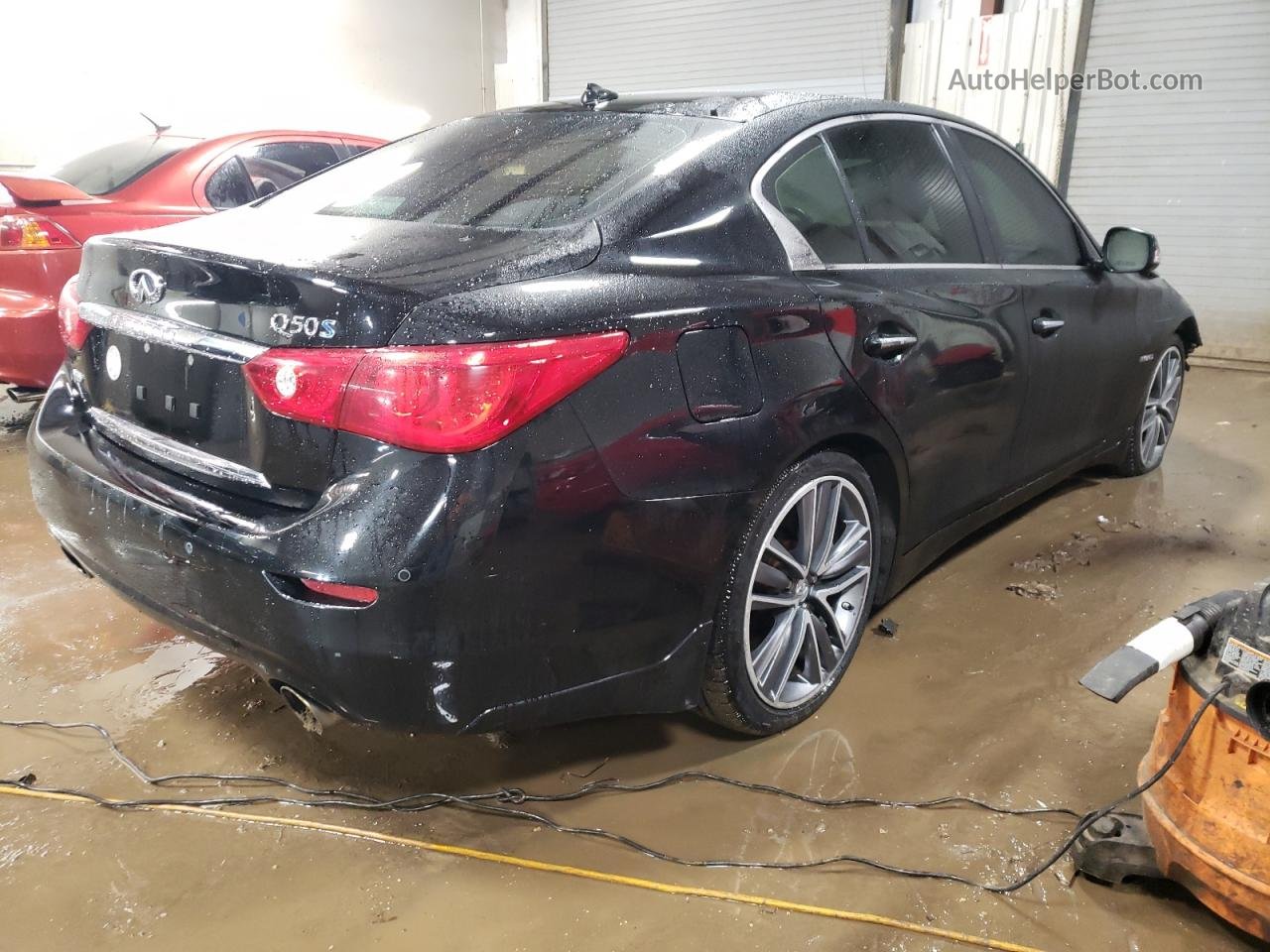 2014 Infiniti Q50 Hybrid Premium Black vin: JN1AV7AR7EM703576