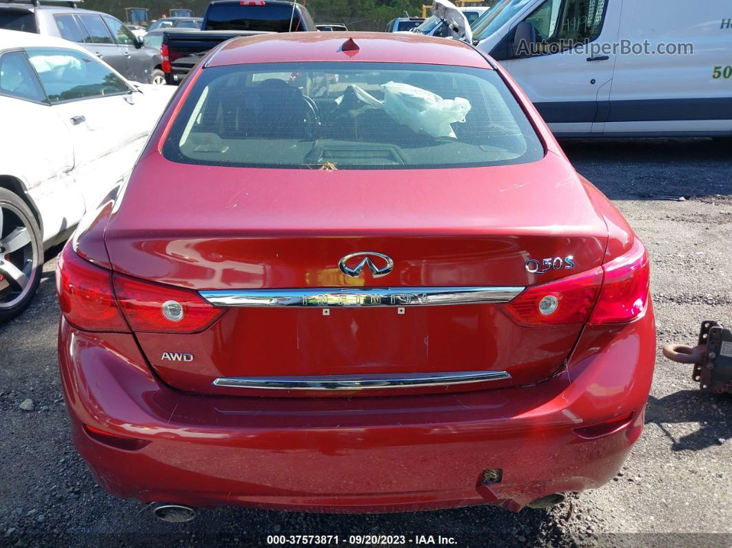 2014 Infiniti Q50 Hybrid Sport Red vin: JN1AV7AR8EM700556