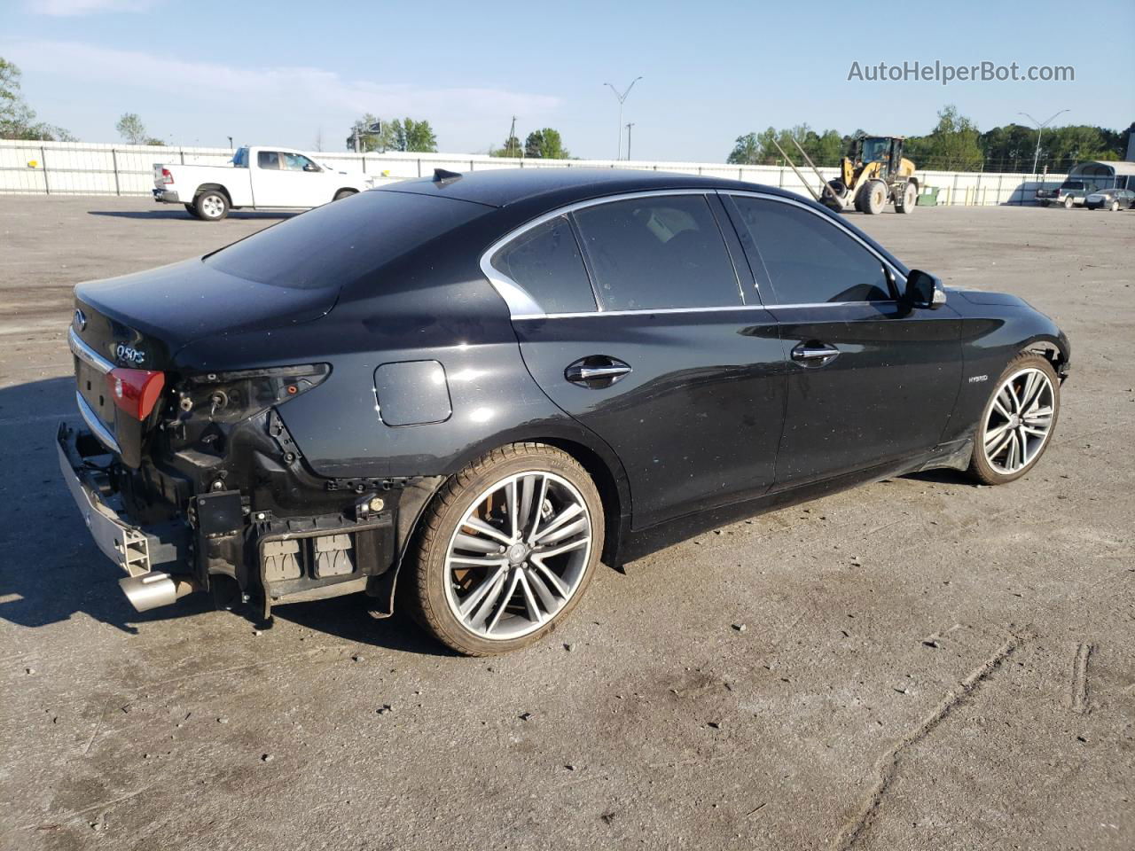 2014 Infiniti Q50 Hybrid Premium Черный vin: JN1AV7AR8EM702260