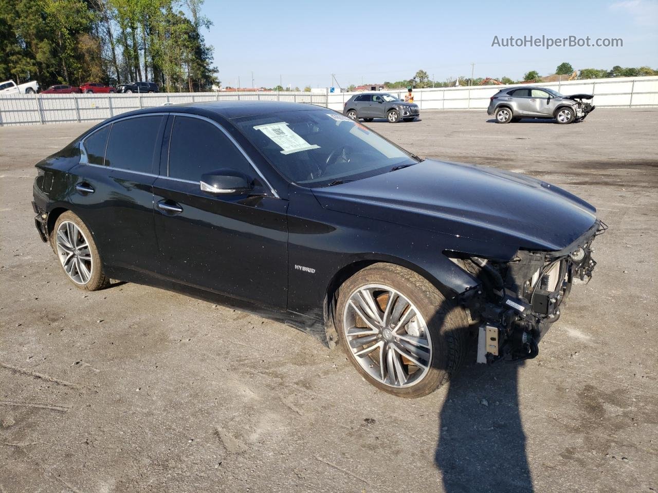 2014 Infiniti Q50 Hybrid Premium Black vin: JN1AV7AR8EM702260