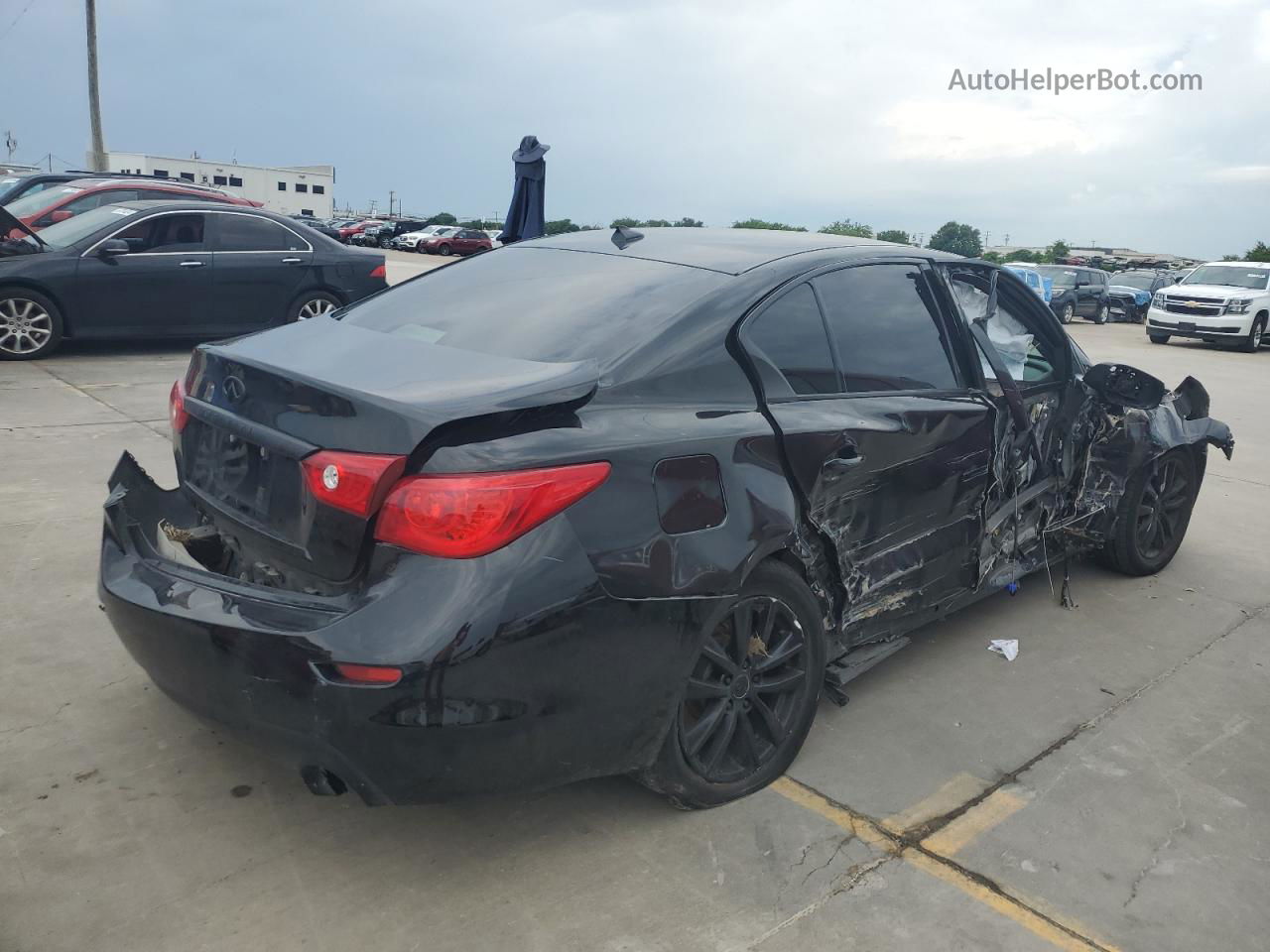 2014 Infiniti Q50 Hybrid Premium Black vin: JN1AV7AR8EM702761