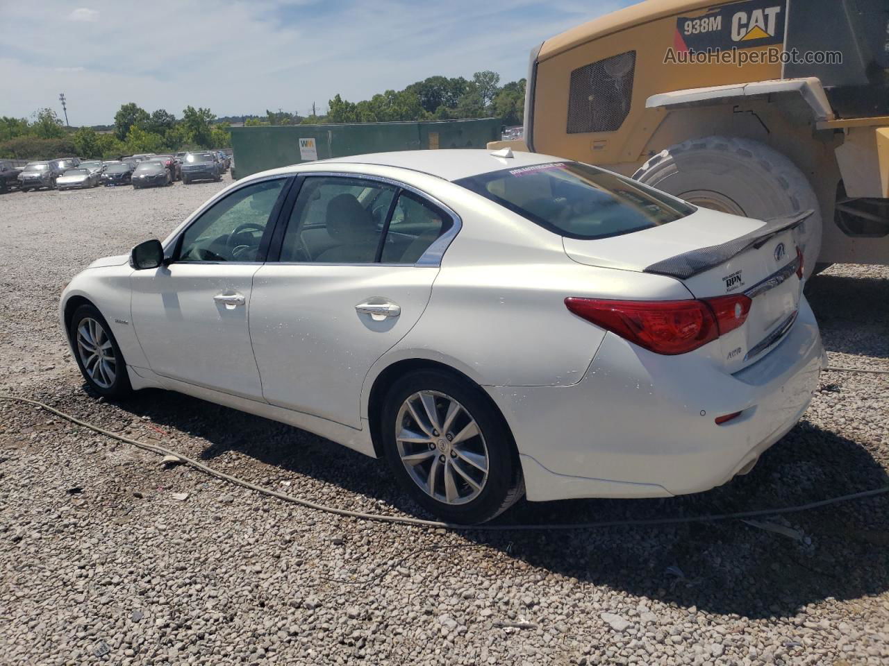 2014 Infiniti Q50 Hybrid Premium Белый vin: JN1AV7ARXEM701434