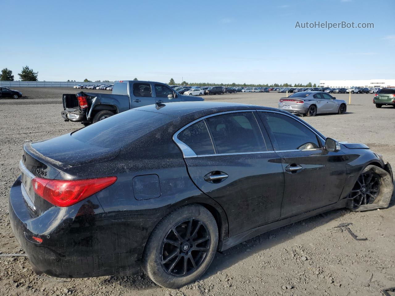 2014 Infiniti Q50 Hybrid Premium Black vin: JN1AV7ARXEM701899