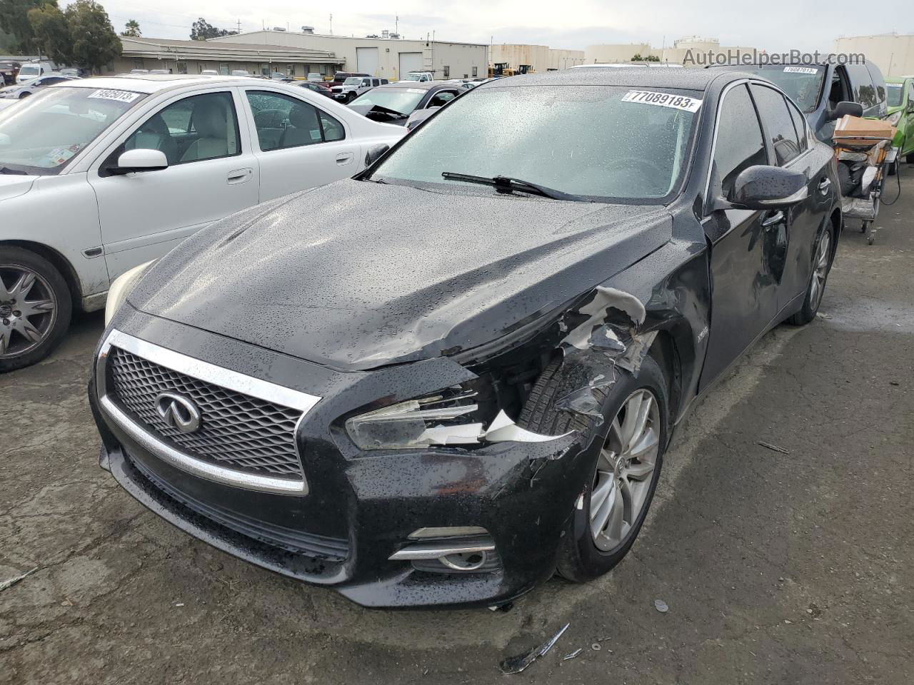 2014 Infiniti Q50 Hybrid Premium Black vin: JN1AV7ARXEM702275