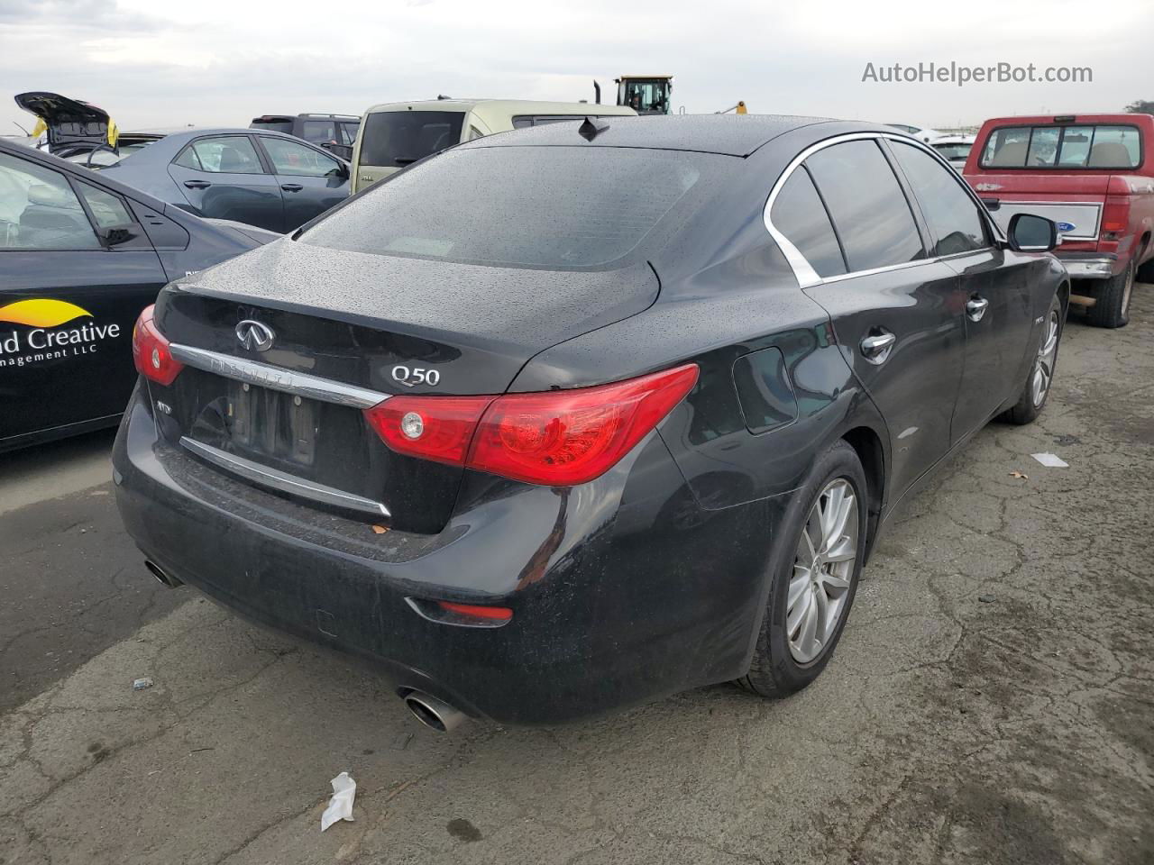 2014 Infiniti Q50 Hybrid Premium Черный vin: JN1AV7ARXEM702275