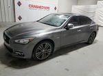 2016 Infiniti Q50 Hybrid Gray vin: JN1AV7ARXGM530025