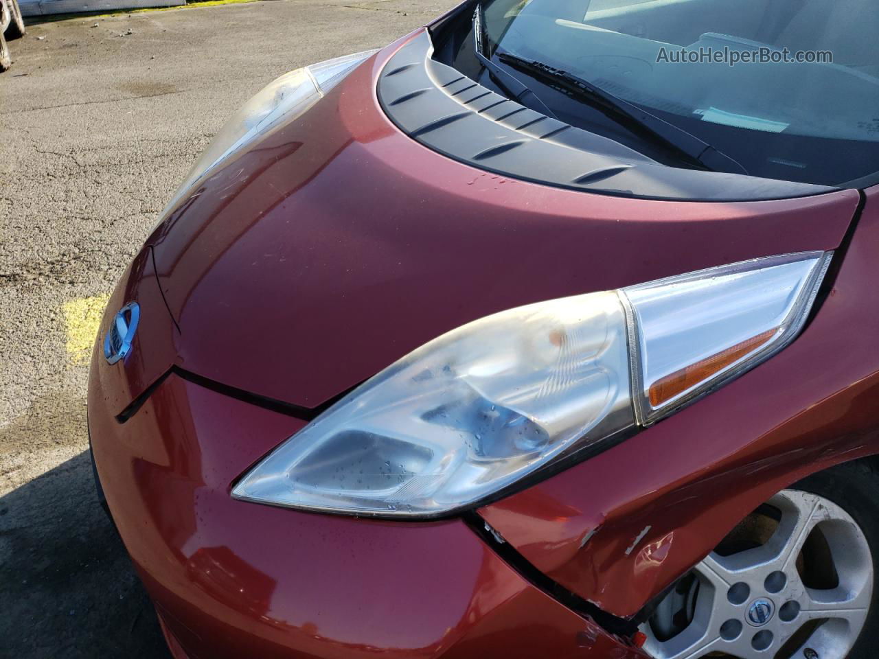 2011 Nissan Leaf Sv Красный vin: JN1AZ0CP0BT001351