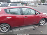 2011 Nissan Leaf Sl Maroon vin: JN1AZ0CP0BT004301