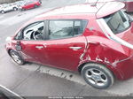 2011 Nissan Leaf Sl Maroon vin: JN1AZ0CP0BT004301