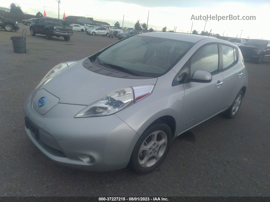 2011 Nissan Leaf Sl Silver vin: JN1AZ0CP0BT004671