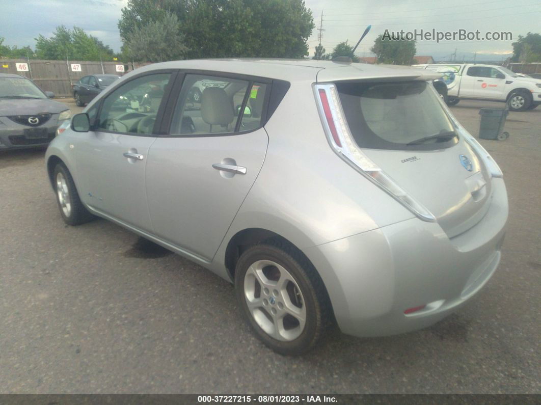 2011 Nissan Leaf Sl Silver vin: JN1AZ0CP0BT004671