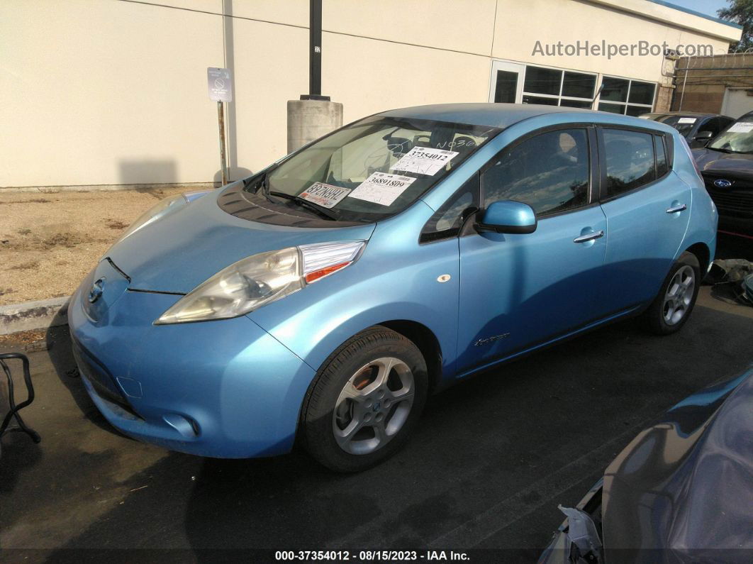 2011 Nissan Leaf Sl Синий vin: JN1AZ0CP0BT004699