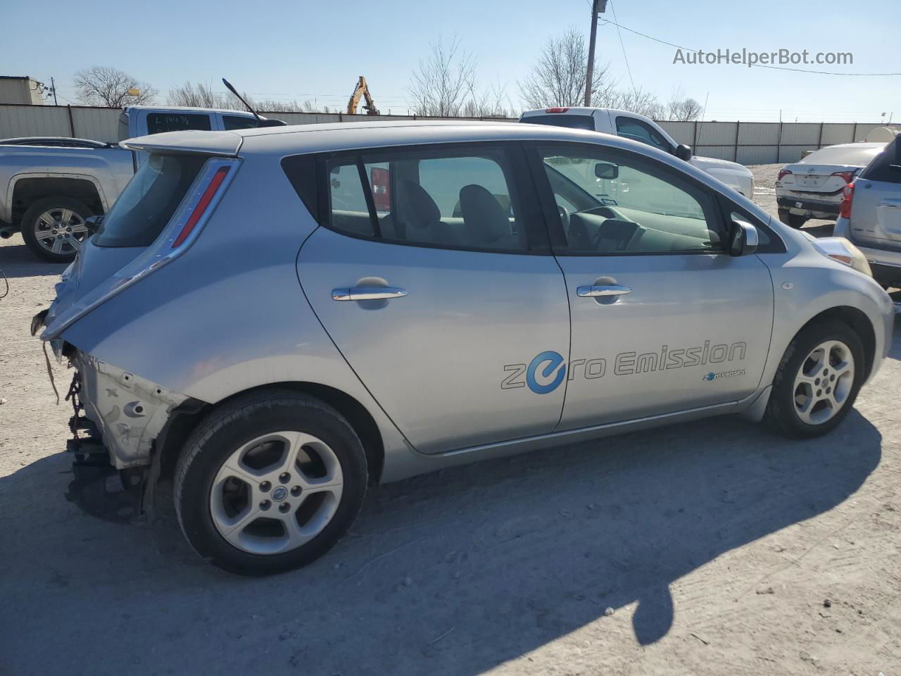 2011 Nissan Leaf Sv Silver vin: JN1AZ0CP0BT004816