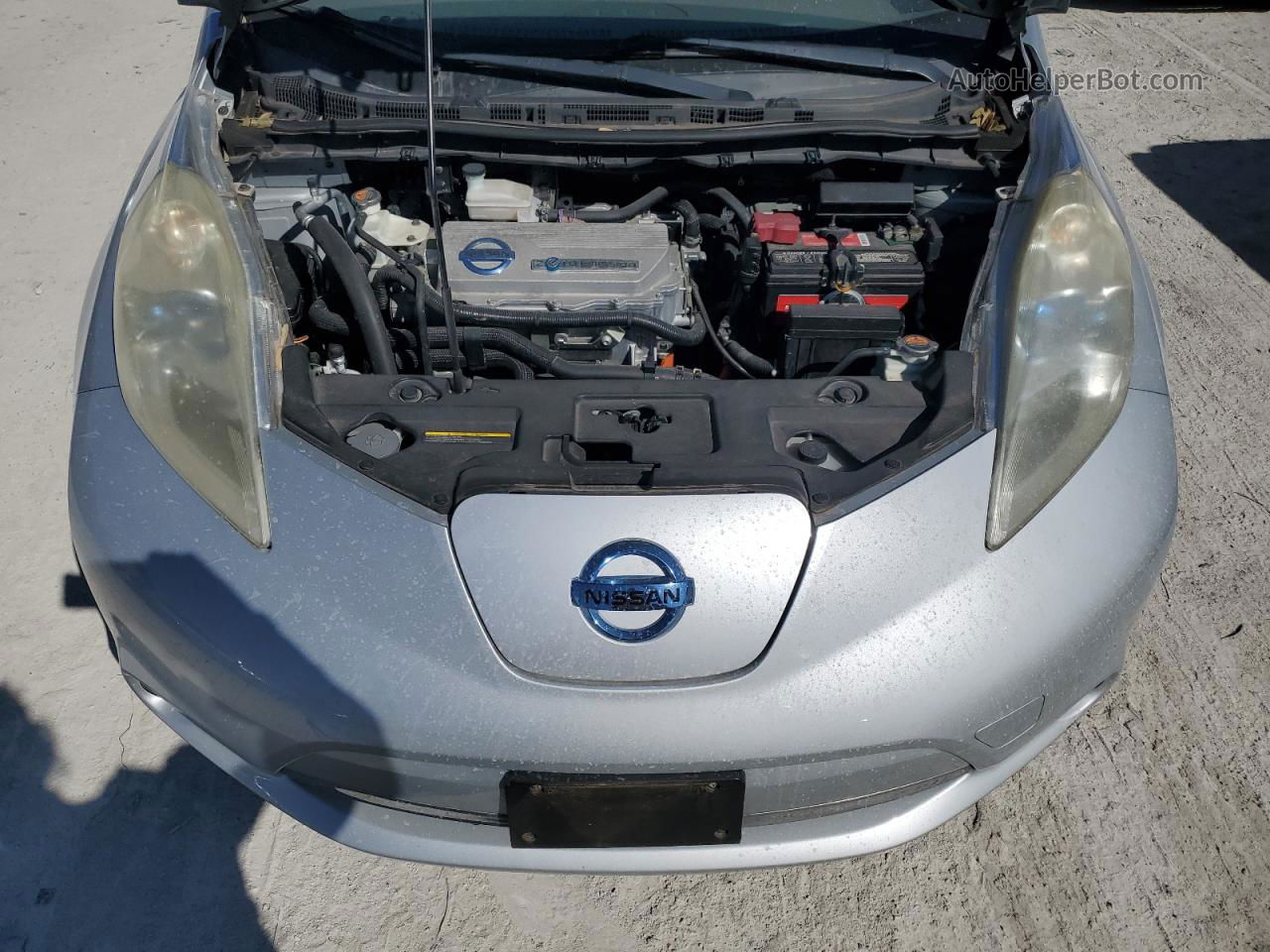 2011 Nissan Leaf Sv Silver vin: JN1AZ0CP0BT004816