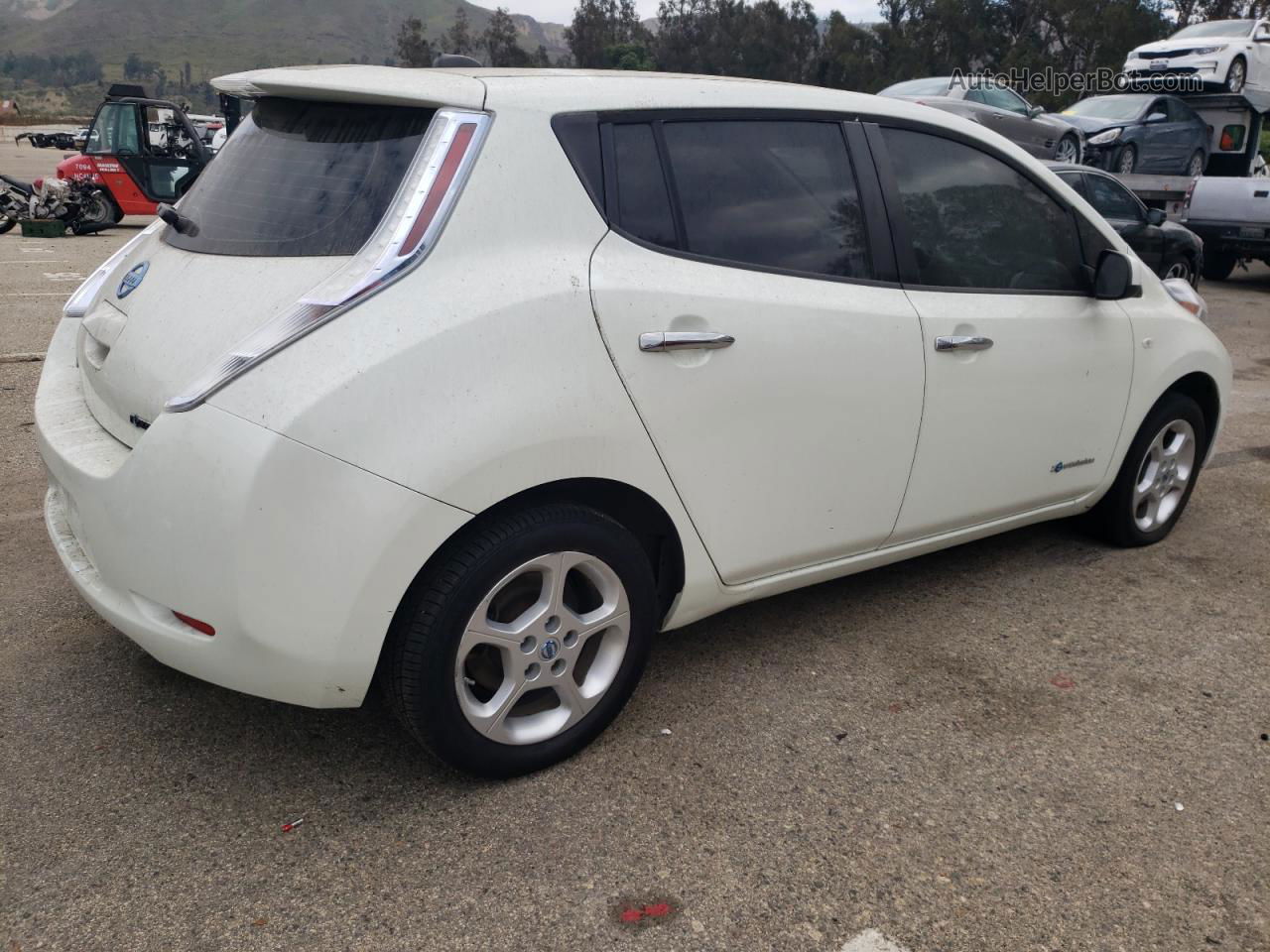 2011 Nissan Leaf Sv White vin: JN1AZ0CP0BT004881