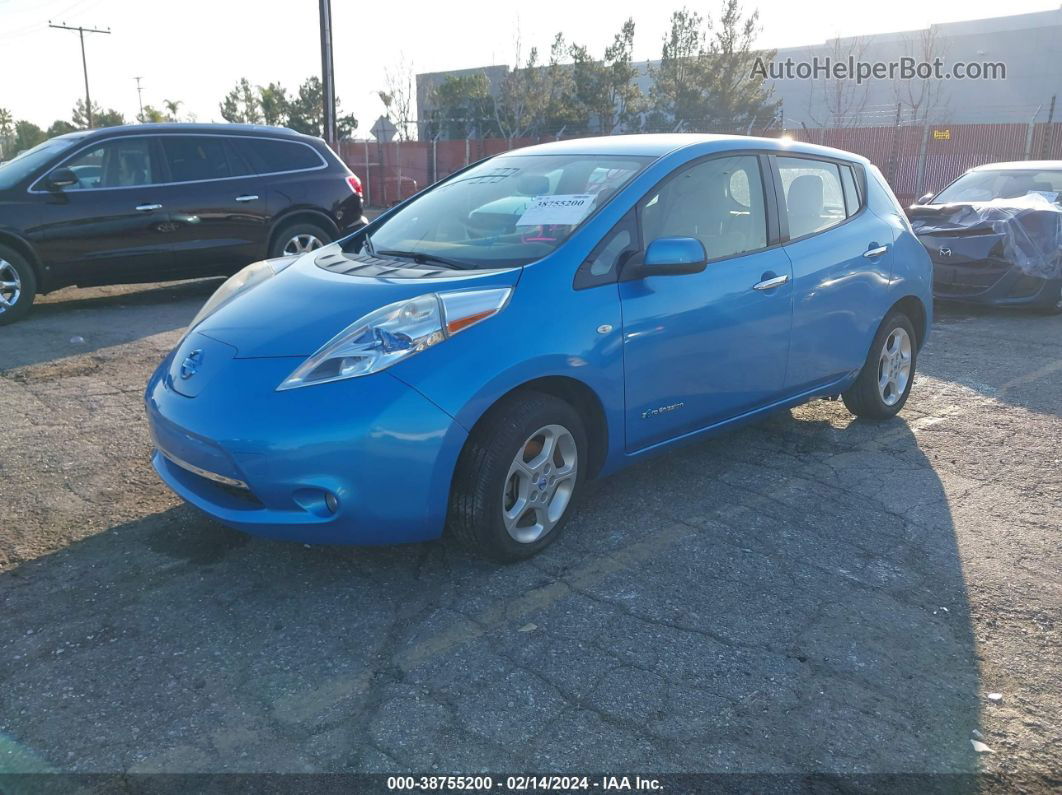 2011 Nissan Leaf Sl Blue vin: JN1AZ0CP0BT009711