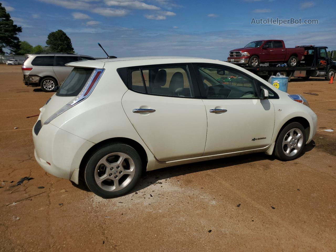 2011 Nissan Leaf Sv White vin: JN1AZ0CP1BT001150