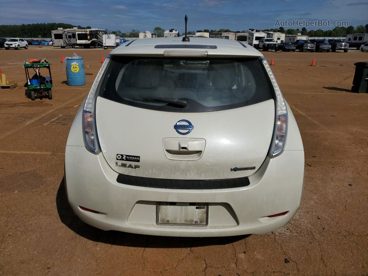 2011 Nissan Leaf Sv White vin: JN1AZ0CP1BT001150