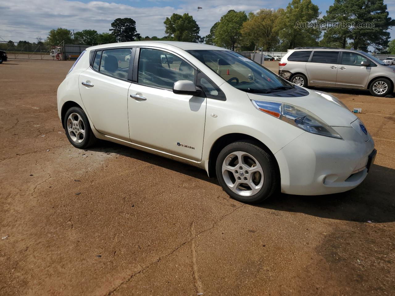 2011 Nissan Leaf Sv White vin: JN1AZ0CP1BT001150