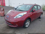 2011 Nissan Leaf Sl Red vin: JN1AZ0CP1BT002279