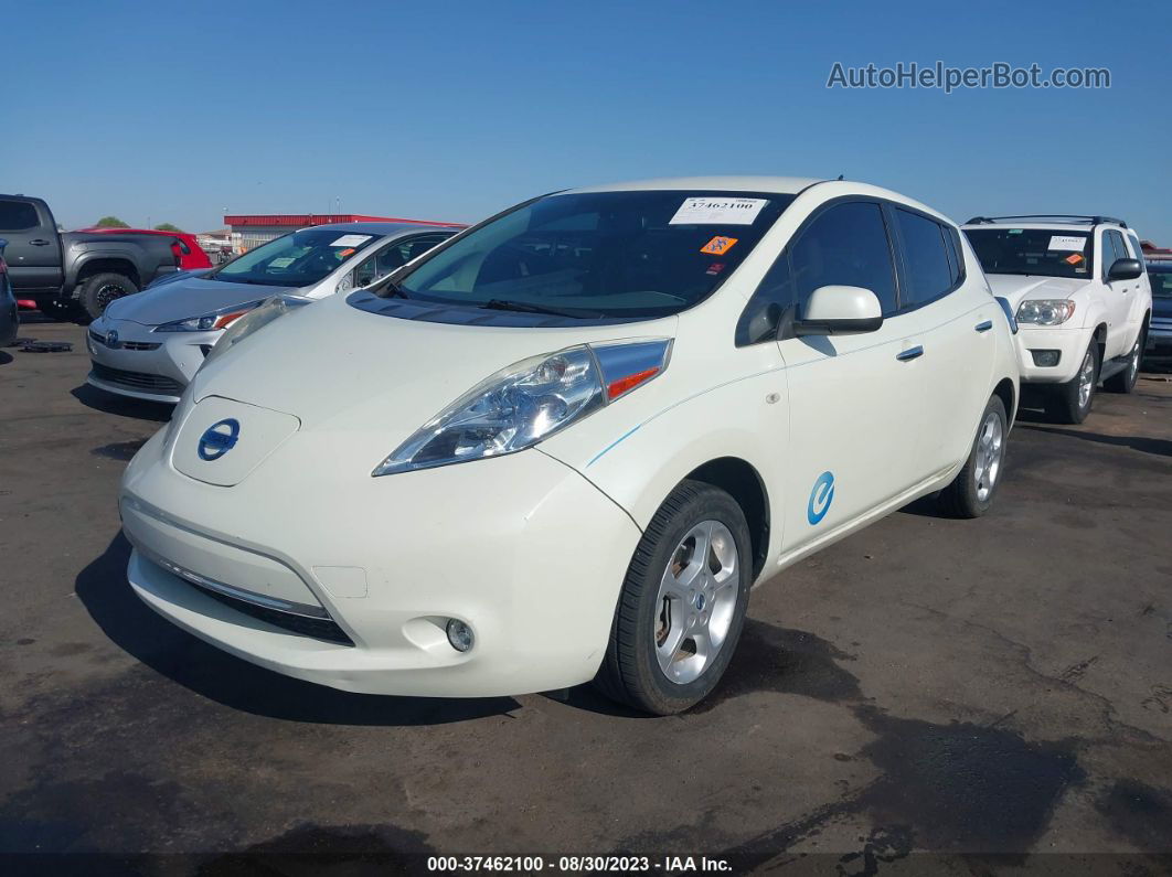 2011 Nissan Leaf Sl-e Cream vin: JN1AZ0CP1BT004226