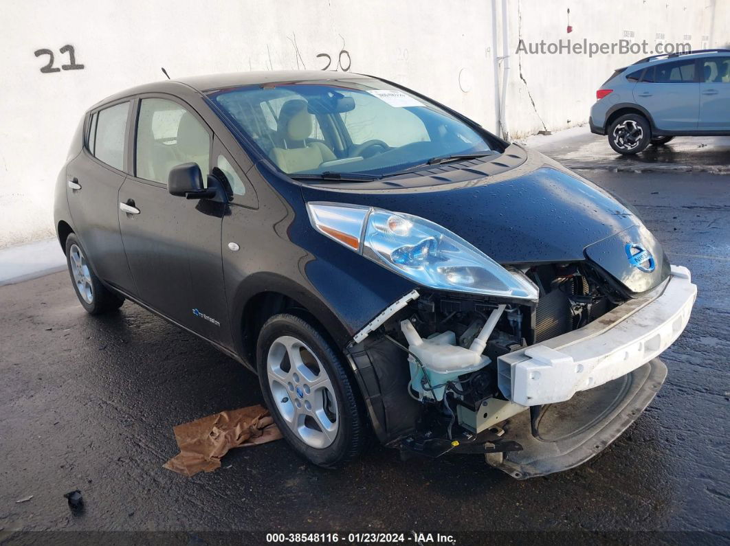 2011 Nissan Leaf Sl Черный vin: JN1AZ0CP1BT007661