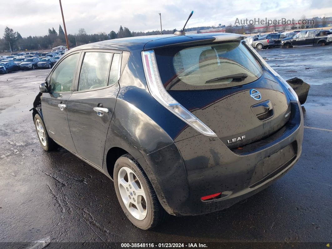 2011 Nissan Leaf Sl Черный vin: JN1AZ0CP1BT007661