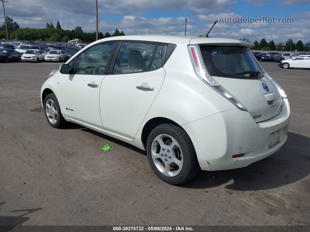 2011 Nissan Leaf Sv White vin: JN1AZ0CP1BT008566