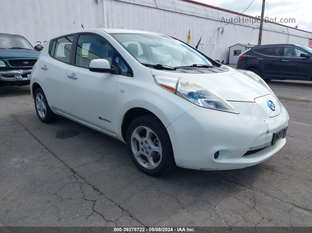 2011 Nissan Leaf Sv White vin: JN1AZ0CP1BT008566