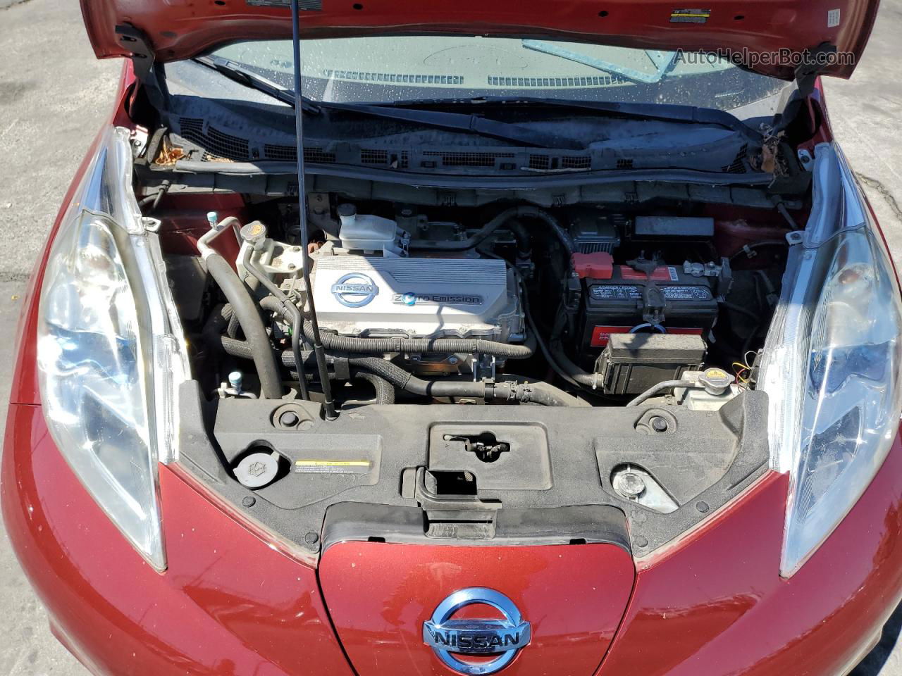 2011 Nissan Leaf Sv Бордовый vin: JN1AZ0CP1BT009278