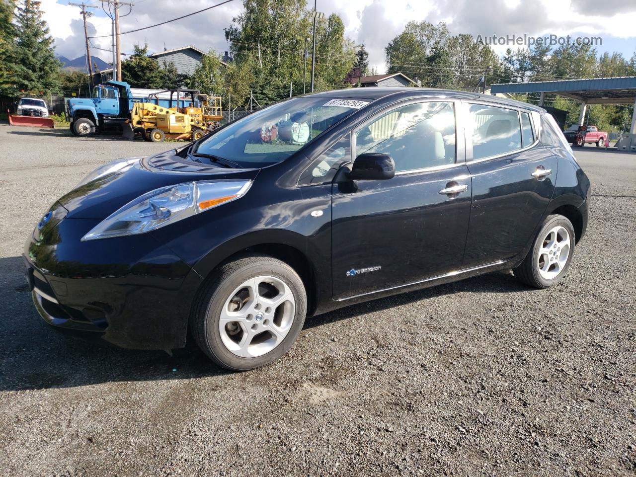 2011 Nissan Leaf Sv Black vin: JN1AZ0CP2BT001674