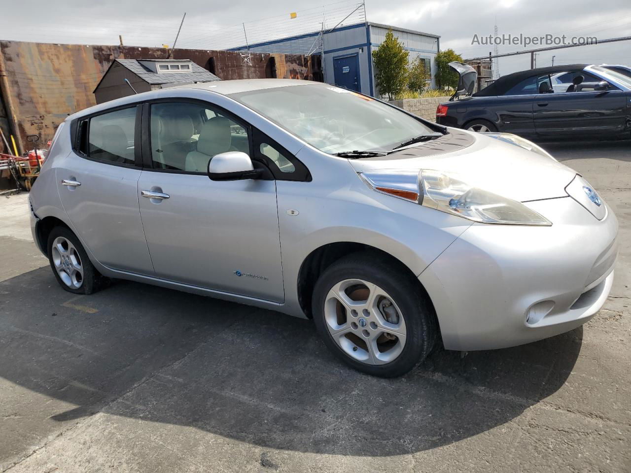 2011 Nissan Leaf Sv Silver vin: JN1AZ0CP2BT002355