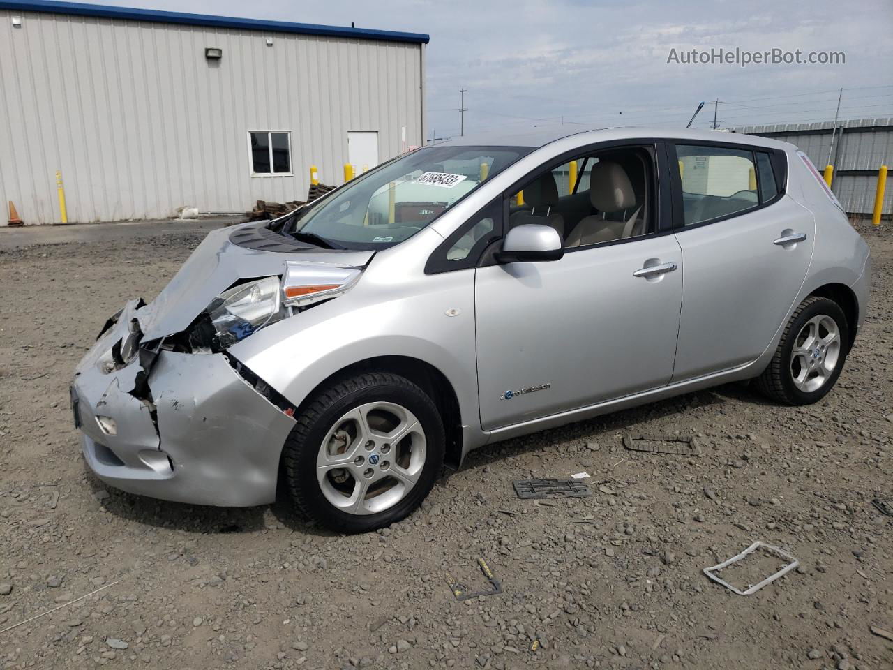 2011 Nissan Leaf Sv Silver vin: JN1AZ0CP2BT004011