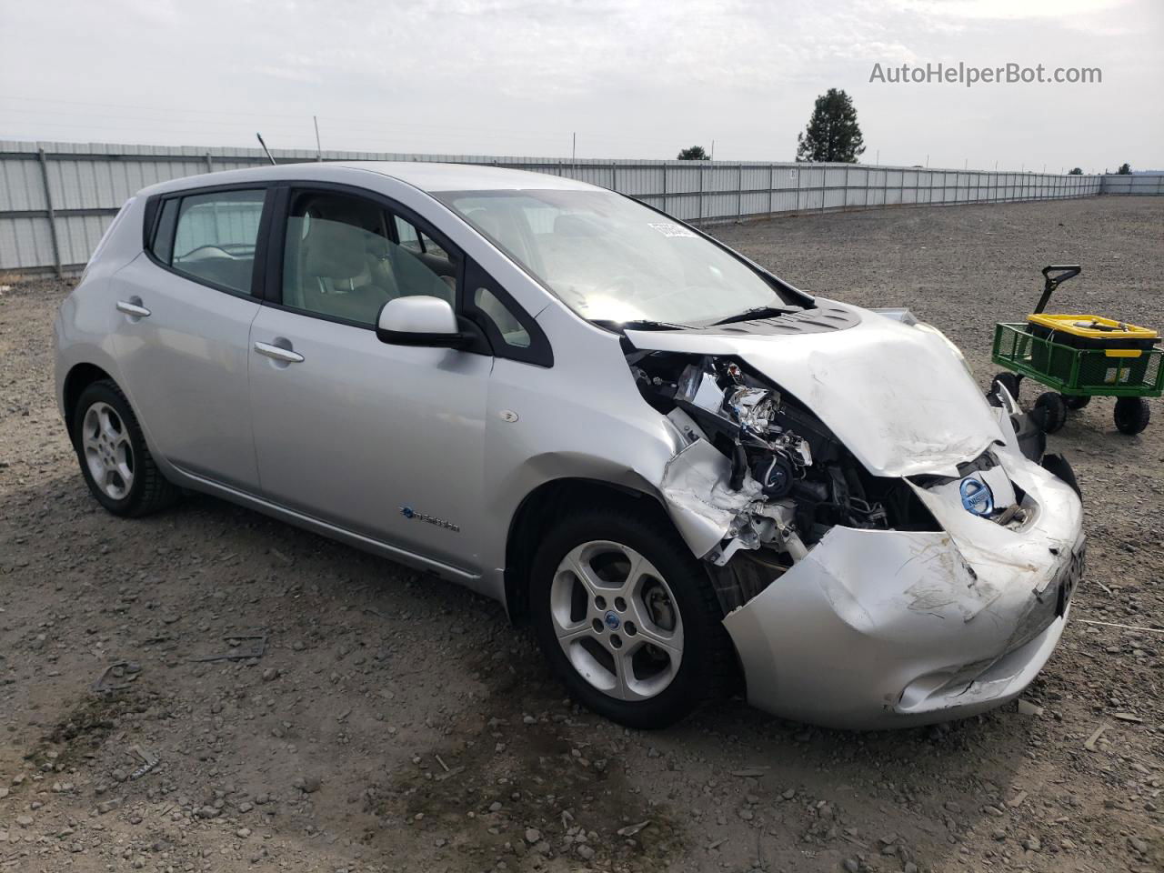 2011 Nissan Leaf Sv Silver vin: JN1AZ0CP2BT004011