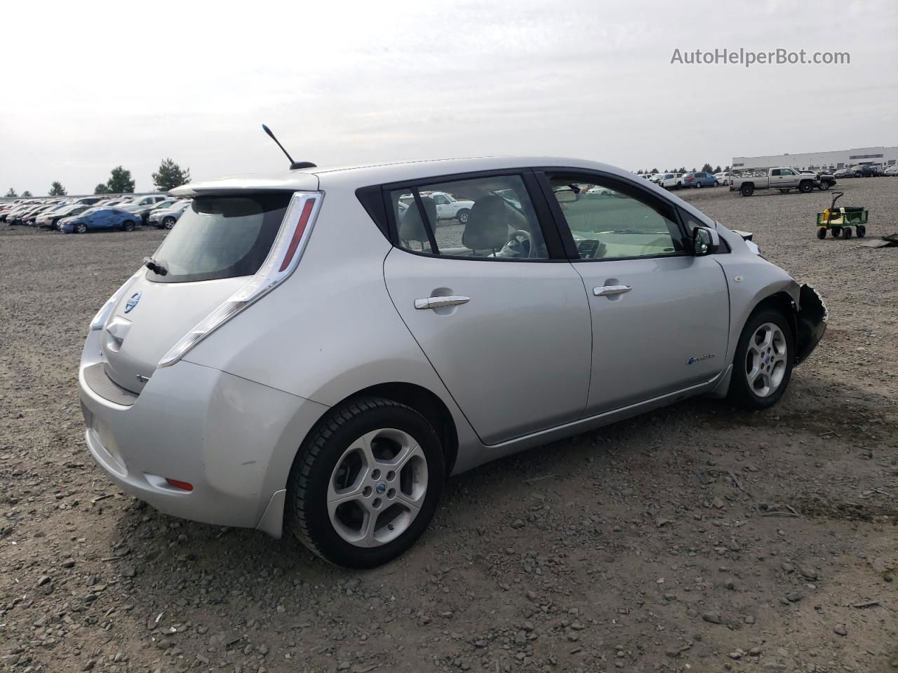 2011 Nissan Leaf Sv Silver vin: JN1AZ0CP2BT004011