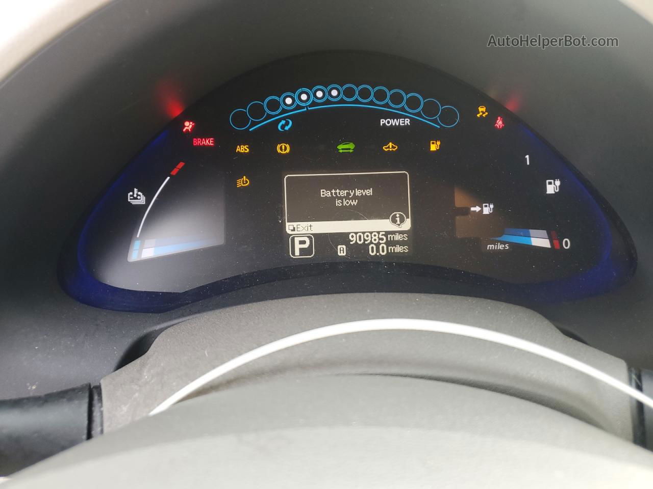 2011 Nissan Leaf Sv Красный vin: JN1AZ0CP2BT005109