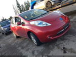 2011 Nissan Leaf Sl Red vin: JN1AZ0CP2BT007670